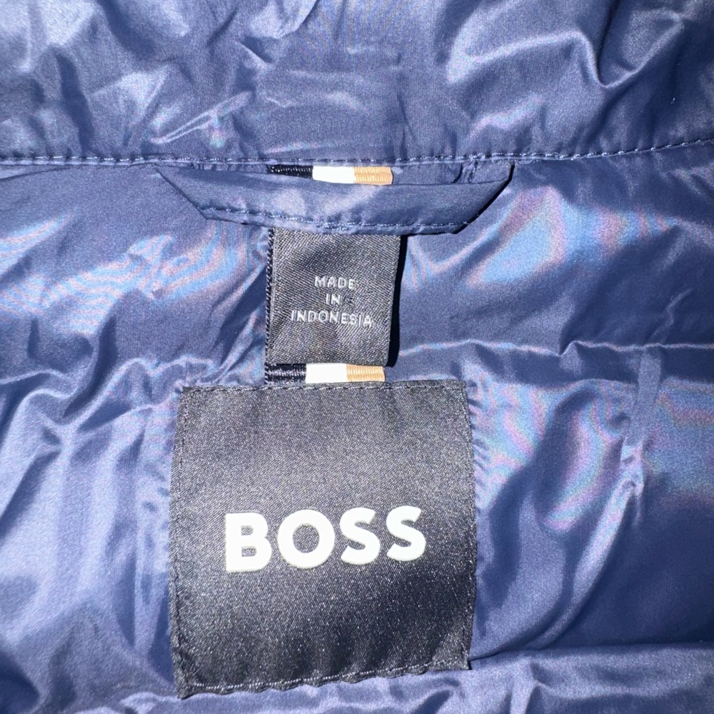 Hugo Boss Navy Blue Puffer Jacket - Picture 8 of 10